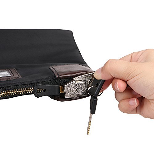 Bolsa para dinheiro Eagle Locking Segurança, bolsa de dinheiro, 26 x 21 x 3,5 cm, preta
