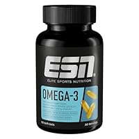 ESN Super Omega-3, 60 Kapseln, hochdosiert Fischöl mit 400 mg EPA und 300 mg DHA pro Kapsel