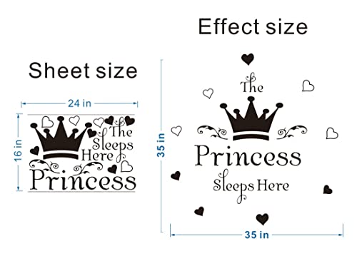 Vinilo Decorativo Princesa Negra DIY 88x88 cm miniatura 6