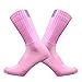 CYAEDYSOK Aero Socks Cycling Men Women Non-Slip Silicone Aerodynamic Cycling Aero Socks Pink one size 6-12