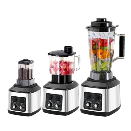 Licuadora Eléctrica 3 En 1 De 9500 W, Potente Batidora Multifuncional, Exprimidor, Recipiente L +,5 + 0, Procesador Alimentos Y Batido Rápido Eficaz