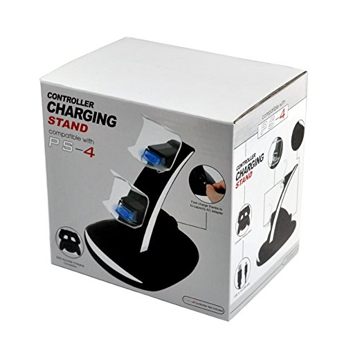 Ckeyin Dual Dock ESTACIÓN DE CARGA / Double Cargador DOCK para PlayStation 4 (PS4) controlador juego
