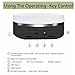 JAYEGT Variety Colors Full Panel LED Luminous Rotating Display Stand , 11 Lbs Load, 360 Degree Photography Turntable for Glass Crystal ，Jewelry (6.3inch / 5Color LED Light / Black/Rechargeabl)