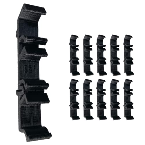 10pcs DIN Rail Mounts for Wago 221 Connectors 3D Printed