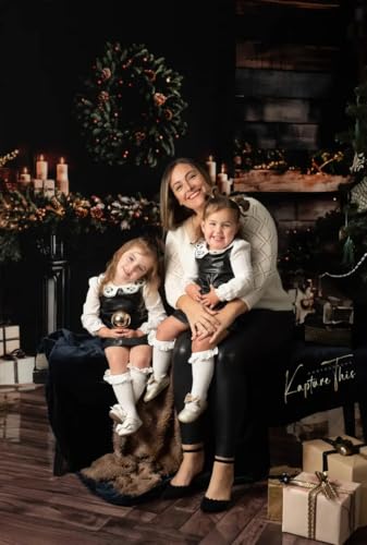 Toile de fond de Noël Kate finis les plis décor rétro impeccable