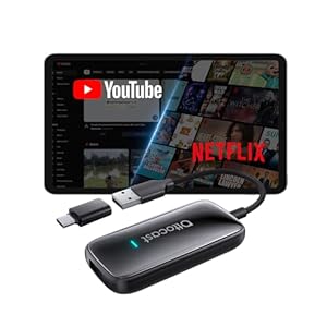 OTTOCAST Play2Video Ultra 2026 – Adaptador inalámbrico CarPlay Android Auto, AI Box Dispositivo de transmisión de automóvil con Netflix/YouTube/IPTV integrado, compatible con reproducción de unidad