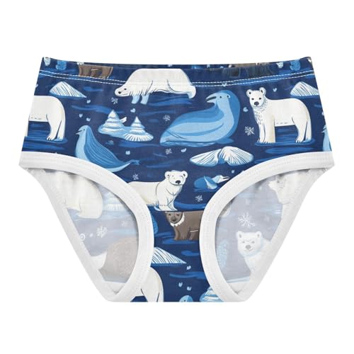 Wusikd Animals Girls' Underwear Cotton Blue Girls Briefs Soft Toddler Underwear 2T - Main Image