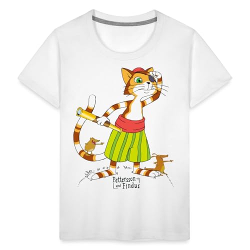 Pettersson Und Findus T-Shirt Für Kinder – Motiv 'Topfdeckel Schlagzeug', 100% Baumwolle, Nachhaltig Bedruckt