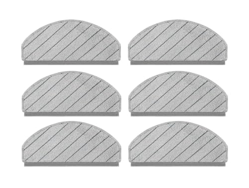 Image of Replacement Mop Pads Compatible with Ecovacs DEEBOT N20, N30 and N30 Plus, Microfibre Cleaning Cloth, Pack of 6