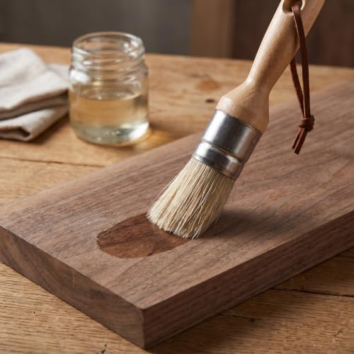 Brochas de cerdas naturales mango madera de haya para muebles y bricolaje 6