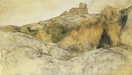 Affiche Marstrands Fastning par Carl Larsson, tableau pour salon chaleureux au style scandinave