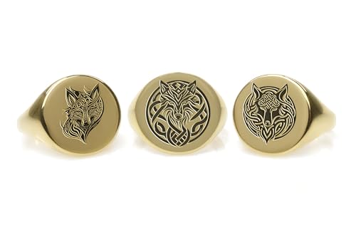 Anneau de loup en relief : bague de déclaration audacieuse et confortable