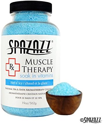 Spazazz SPZ-601 RX Therapy Crystals Container Bath Minerals, 19-Ounce, Muscular Therapy Hot N' Icy