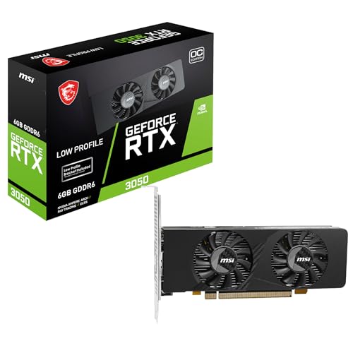 MSI RTX 3050 LP E 6G OC GeForce RTX 3050 6.0 GB GDDR6 PCI Express - vue 2