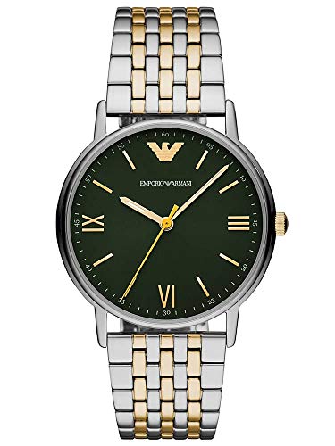 Preisvergleich Produktbild Emporio Armani Herren Analog Quarz Uhr mit Edelstahl Armband AR11228
