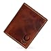 Produktbild Leder Geldbörse Herren TÜV-geprüfter RFID Blocker I Geldbeutel Männer Hochformat I Vintage Portemonnaie braun im Geschenkbox Corno d´Oro 32010NC