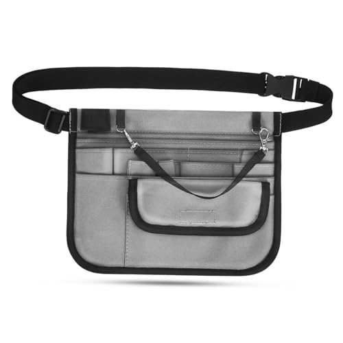 KOCKSHION Delantal de Cintura Ajustable para Mujer con Múltiples Resistente Manchas Oxford Duradera para Camareras Cocinas Restaurantes y Bares Práctico para Trabajo