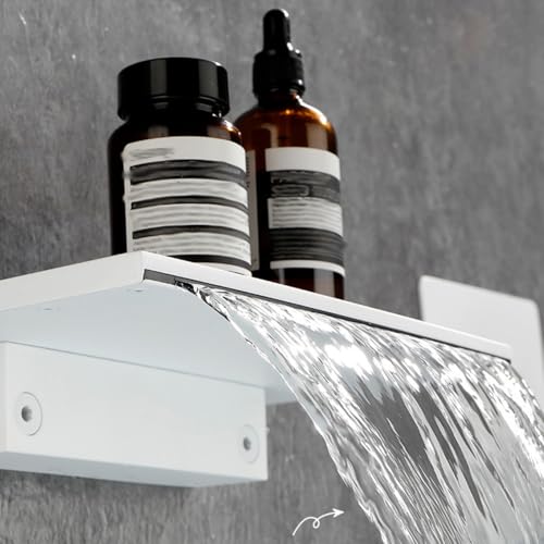 Robinet mitigeur de bain-douche cascade blanc complet avec flexible