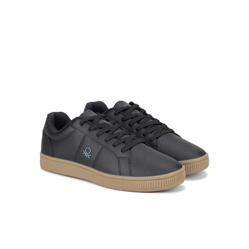 Image of United Colors of Benetton Mens United Colors of Benetton Solid Lace-up Basic Knot Sneakers Sneaker