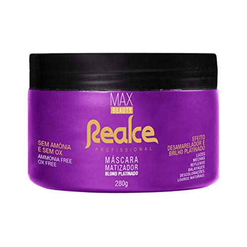Máscara Realce Matizador Blond Platinado SoftHair - 280g, Soft Hair, blond platinado