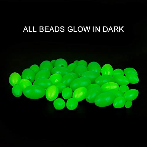 image for Dr.Fish Fishing Bead Glow in Dark Bait Eggs Kits Floating Ball Stopper