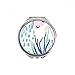 Sea s Art Pattern Hand Compact Mirror Round Portable Pocket Glass