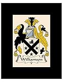 Carpe Diem Designs Williamson Coat of Arms/Williamson Family Crest 8X10 Photo Plaque, Personalized Gift
