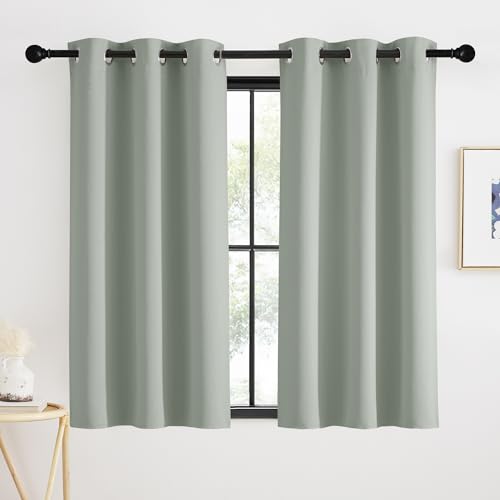 KGORGE Rideaux Occultant - Rideau de lit, Lot de 2 Opaque Draperies Intérieurs Anti UV Anti Lumiere Decoration pour Porte Armoires Chambre Fenetre avec...