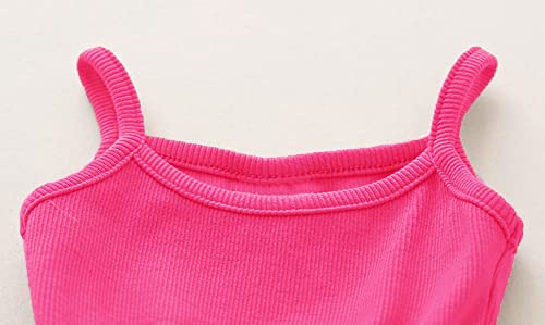 Image of GSVIBK Baby Girls Tutu Dress Sleeveless Toddler Cotton Tulle Skirt Princess Party Prom Dresses