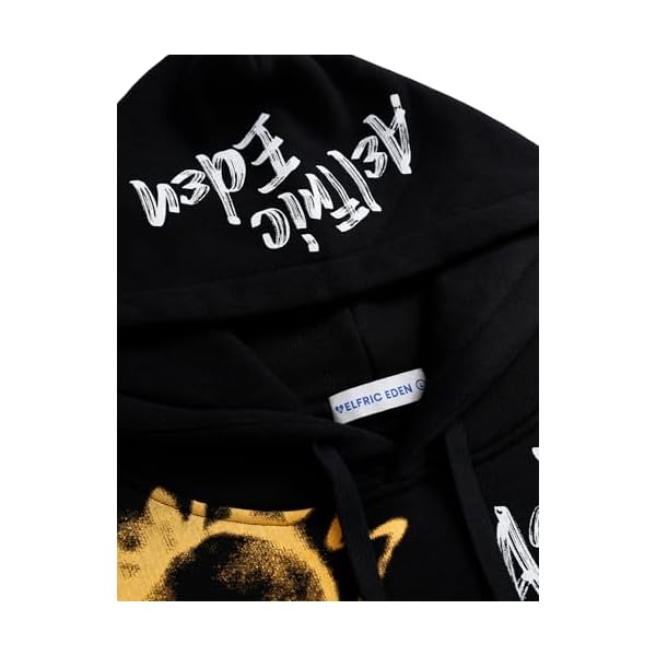Aelfric Eden Graphic Hoodies for Men Oversized Hoodie Sweatshirt Streetwear Graffiti Hooded Pullover - Image 5