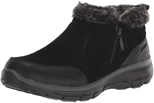 Skechers Women's Easy Going-Girl Crush Ankle Boot, Black, 8.5