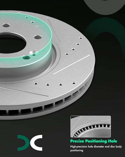 Image of SCITOO Front Brake Kits Drill & Slotted Brakes Rotor Brake Pad:31427;D1444
