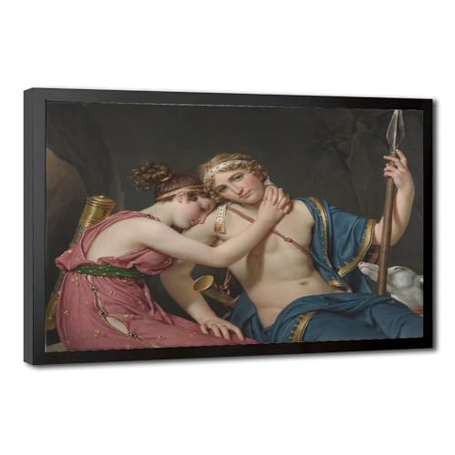 Impression sur toile Télémaque et Eucharis Jacques Louis David : cadre déco murale salon bureau