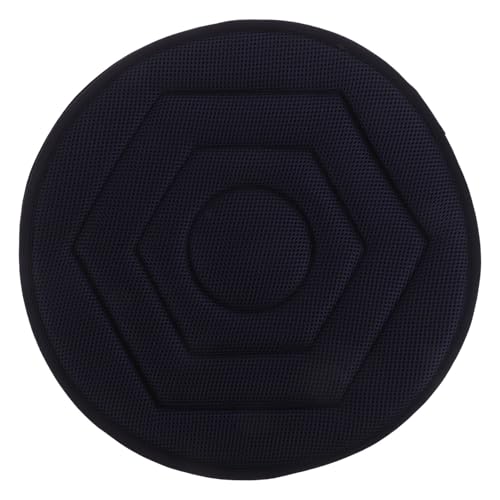 EPIGEIST Cojín Giratorio para Asiento de Coche Portátil de 38 Cm, Base Antideslizante, Diseño Triangular de Malla Transpirable Azul, Adecuado para Embarazadas y Personas Mayores
