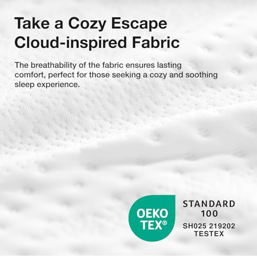 Novilla Full Size Mattress, 8 Inch Full Size Mattress in a Box, Gel Memory Foam Mattresses with Comfort Foam for Cooling Night Sleep, Pressure Relief, CertiPUR-US Certified,White - Image 6