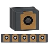 (6個) X10 Pro Omni 交換用ダストバッグ Eufy X10 Pro Omni、Clean X8 Pro ロボット掃除機用、キャニスターバッグ、活性炭フィルターバッグ、使い捨て掃除機ダストバッグアクセサリーパーツ