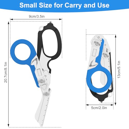 Image of 6-in-1 Heavy-Duty Emergency trauma shears|Folding Emergency Shears| | Multifunctional Life-Saving Tool|Suitable for Emergency Rescue|Outdoor Exploration|DIY Construction and Maintenance|