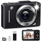 Digital Camera, FHD 1080P Kids Camera Digital with 16x Zoom Anti Shake, 32GB Card, 4K 48MP Portable Compact Point and Shoot Cameras, Vintage Small Camera for Teens Beginner Kids Present