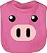 Shirtracer Baby Karneval und Fasching Kostüm - Schwein Kostüm - Unisize - Pink - Fun - BZ12 - Baby Lätzchen Baumwolle