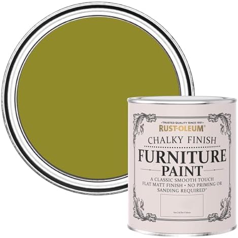 Rust-Oleum AMZ0028 Chalky Finish Furniture Paint - Sage Green - 750ml