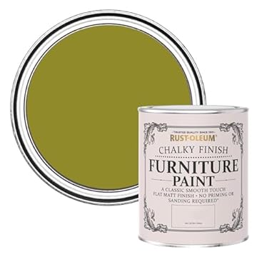 Rust-Oleum Green Upcycled Furniture Paint in Chalky Finish - Pickled Olive 750ml