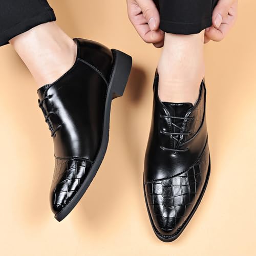 Image of Men's Classic Modern Dress Oxfords Shoes Business Formal Derby