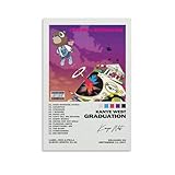 Kanye Poster dcoratif sur toile pour album de musique West Rapper - Dcoration murale pour chambre  coucher - 30 x 45 cm