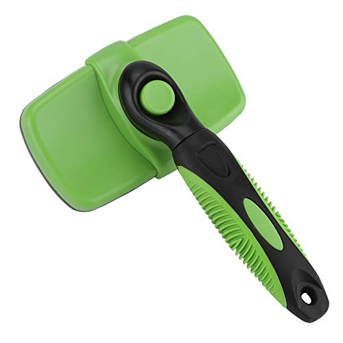 Auto-limpeza Shampooing Pet Brush, Professional Pet Comb, Beleza Pet Grooming Brush para derramament