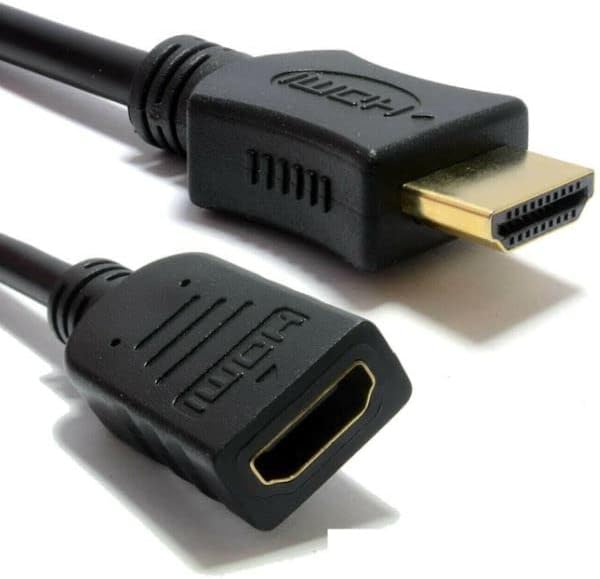 Mr. Gadget's Solutions HDMI 1.5m Male to Female Extender Extension Wire Lead Cable Compatible With Amazon Fire Stick TV