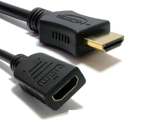 Mr Gadget's Solutions HDMI 1,5 m hane till hona förlängare förlängningssladd kompatibel med Amazon Fire Stick TV