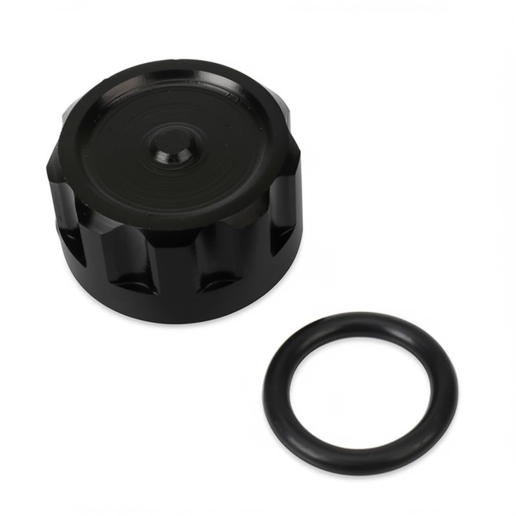 ALmart Motorcycle Accessories CNC Radiator Antifreeze Coolant Cap Water Tank Cap Decorative Cover Fit for CFMOTO 675SR-R Black