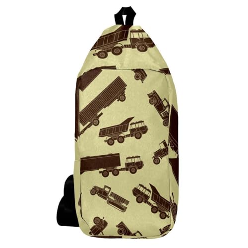 Sac à dos à bandoulière multicolore de 16x36.5cm pour homme et femme