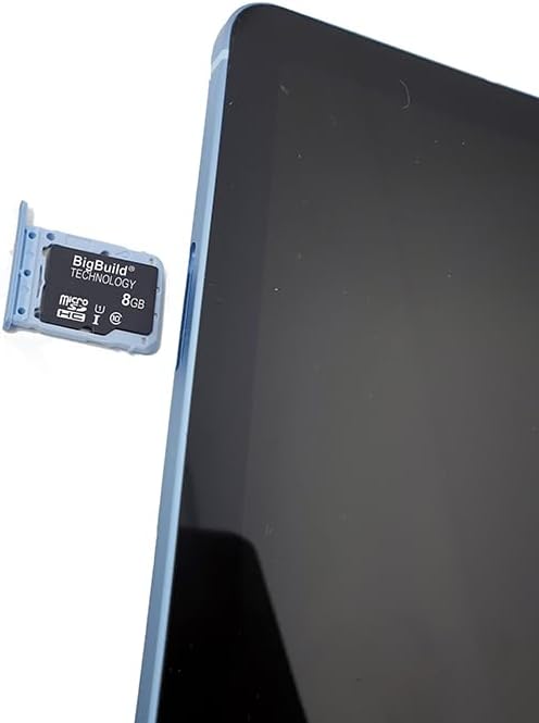 Micro SD card being inserted into a tablet's card slot