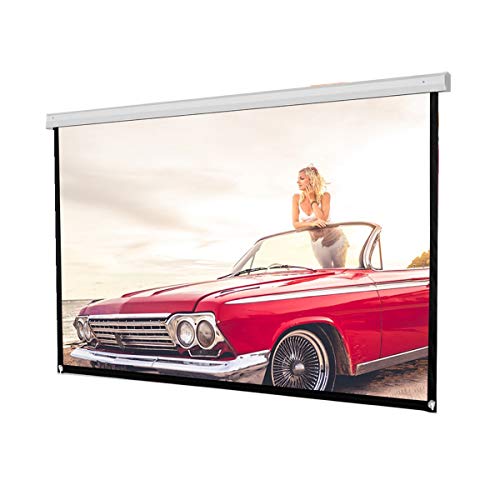 2020 72inch Portable Folding HD Movie Screen, Outdoor Indoor Wall-Mounted Theater Projector Screen